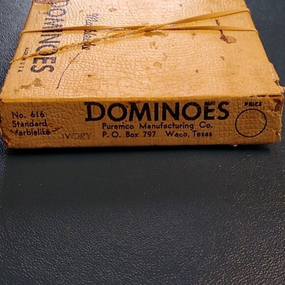 Vintage Marblelike Dominoes "Texas 42" Cardinal Industries Cottagecore Country - Picture 7 of 8
